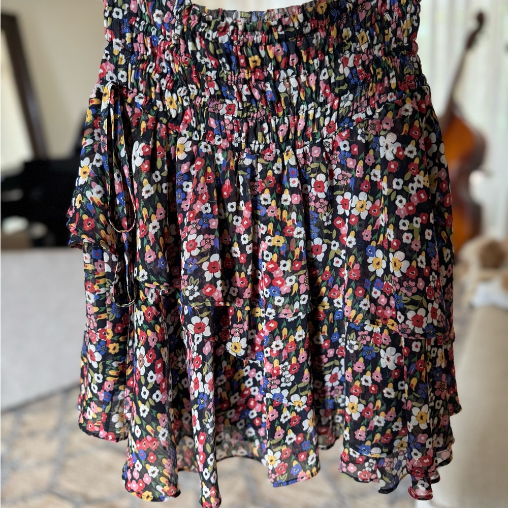 Floral Mini Skirt